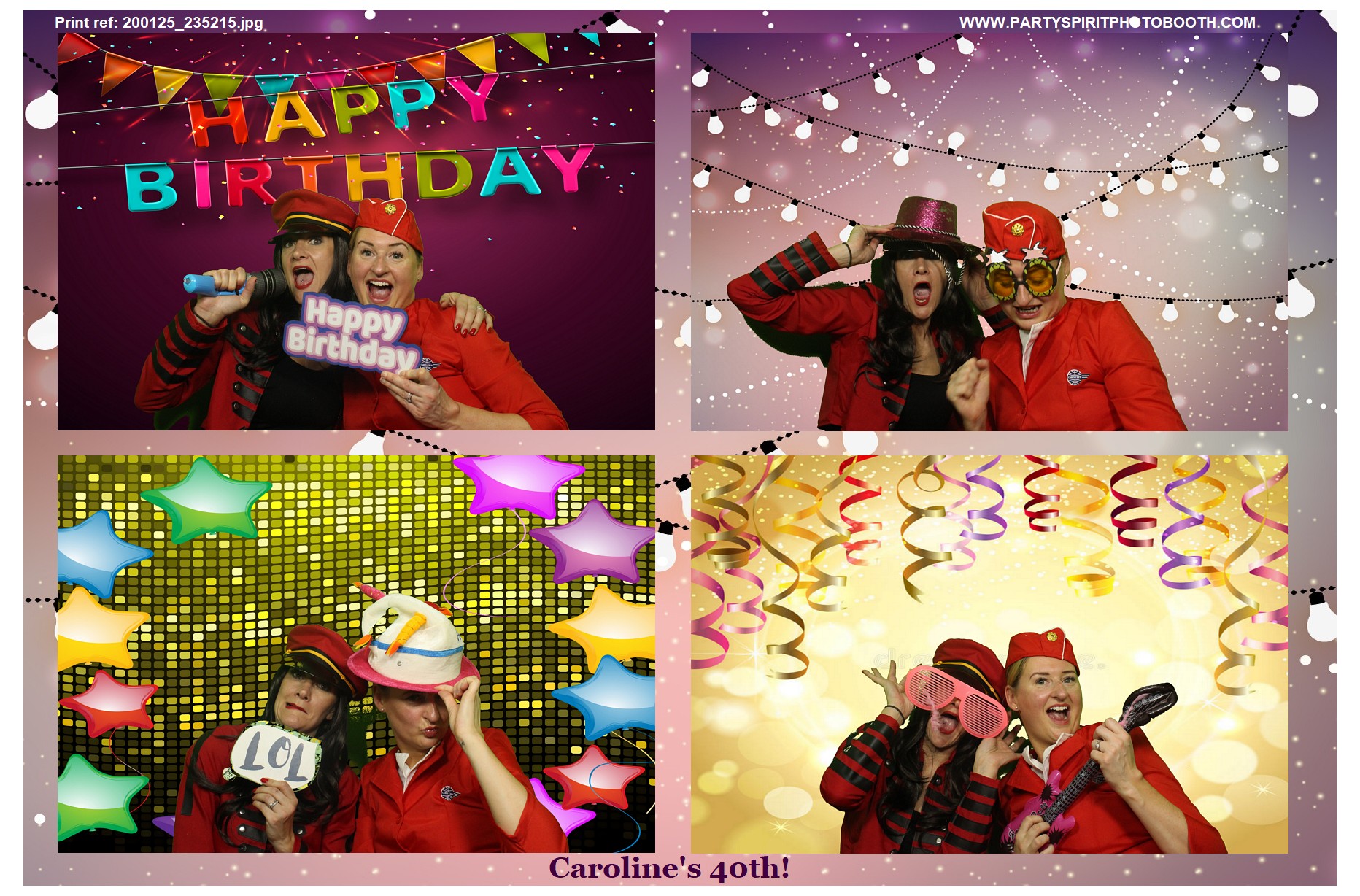 Caroline’s 40th | View more photos from the event at gallery.partyspiritphotobooth.com/u/PartySpiritPhotoBooth/Caroline’s-40th